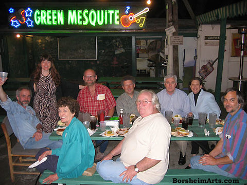 Green Mesquite BBQ Austin Texas Group of Sculptors and Sculpture Students