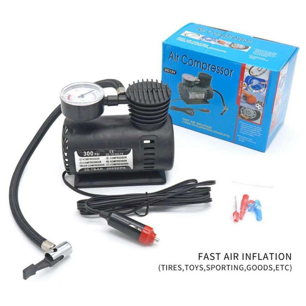 Details about   300PSI Portable Mini Air Compressor Auto Car Electric Tire Air Inflator Pump 