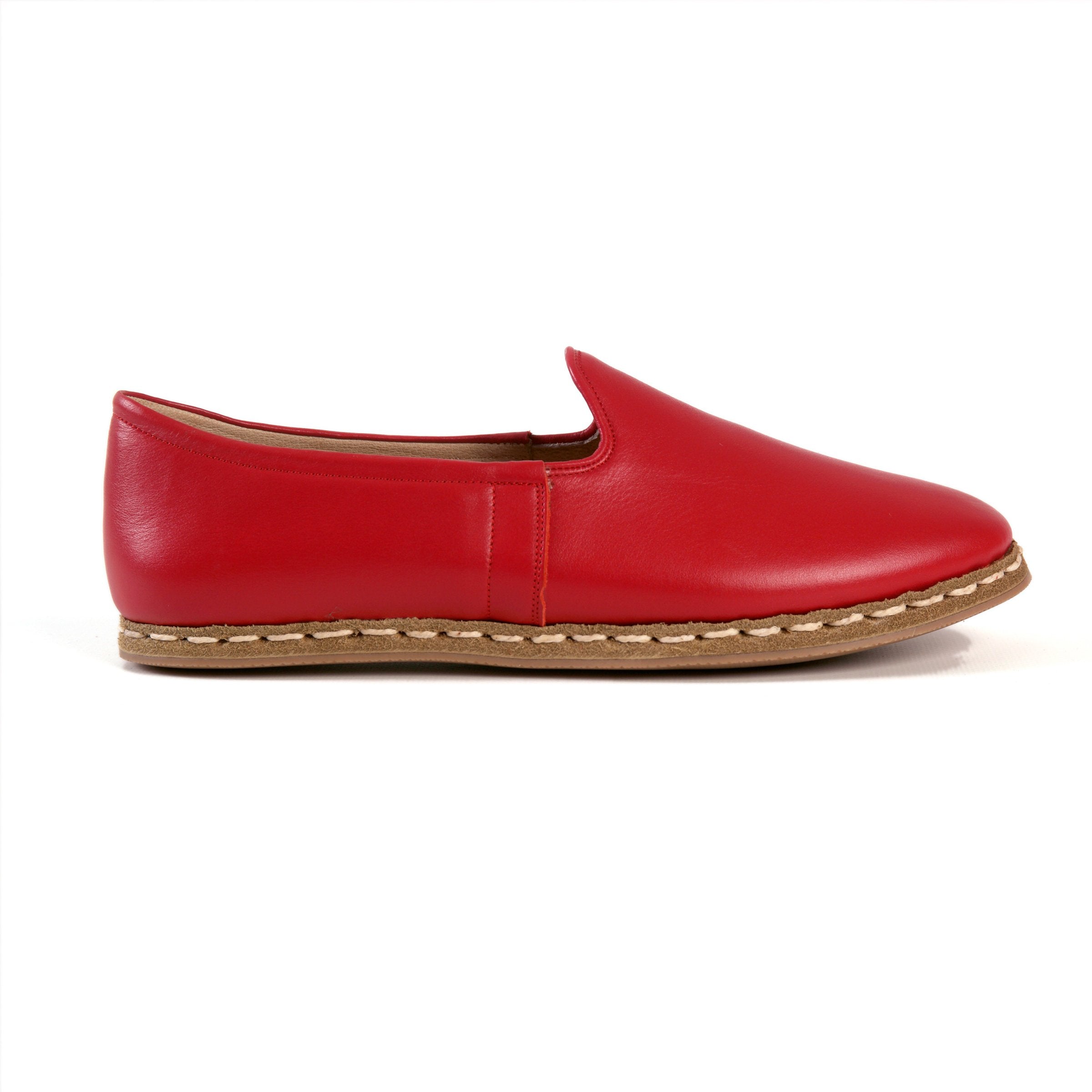 red espadrille shoes