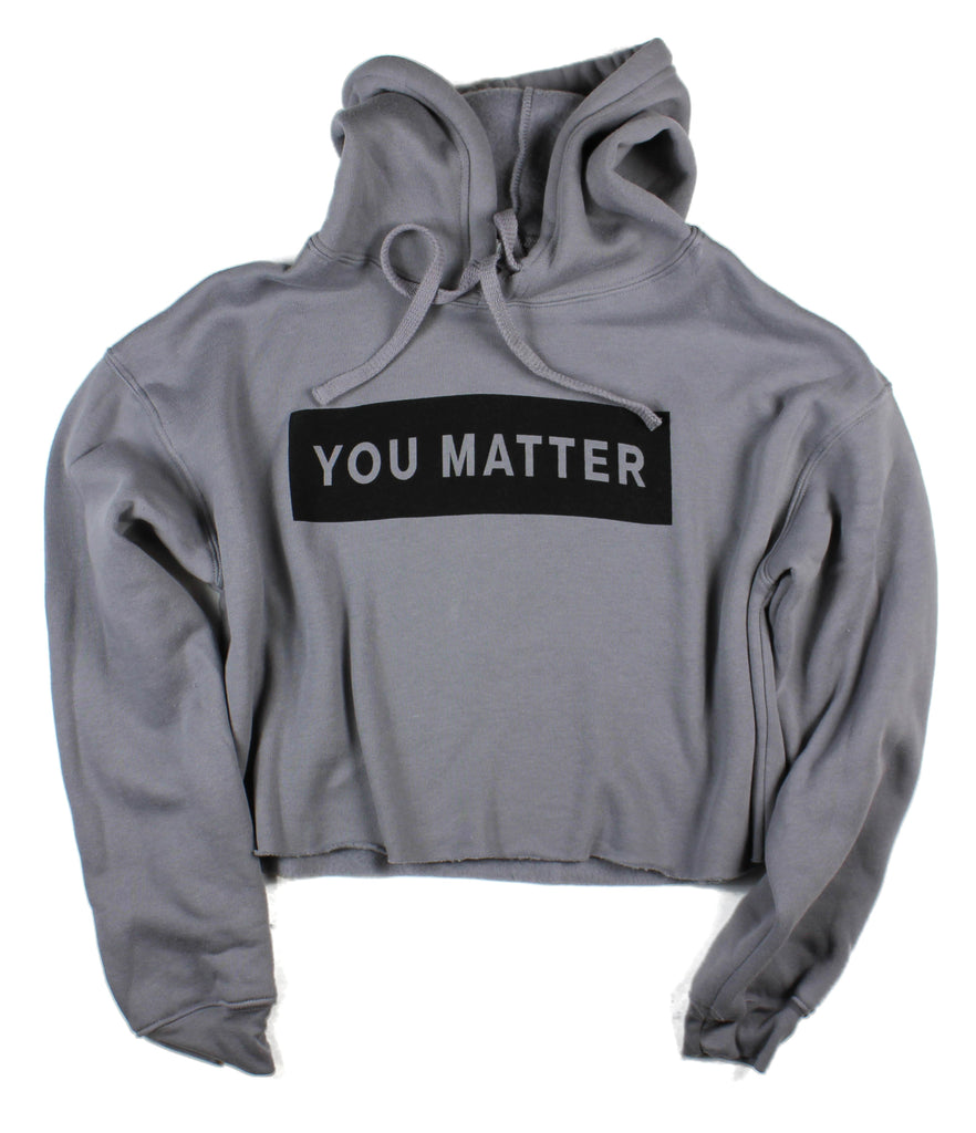 you matter black hoodie