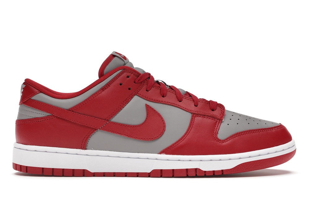 nike dunks red gray