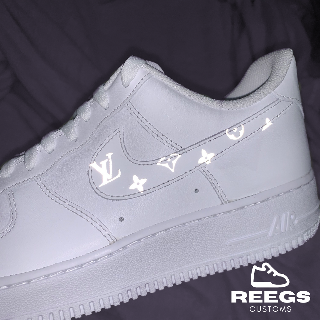 reflective monogram air force 1