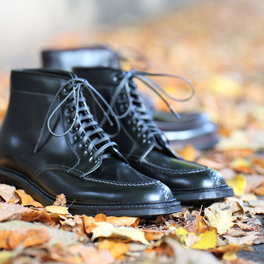 Black cordovan Tanker Alden Boot