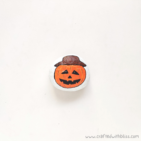 Halloween Stone Painting For Kids Step 7