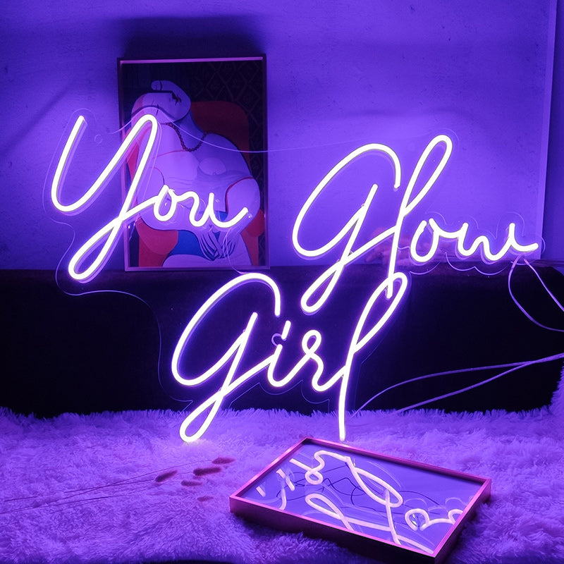You Glow Girl neon signscustomize your led letter sign