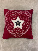 Heart cushion Red