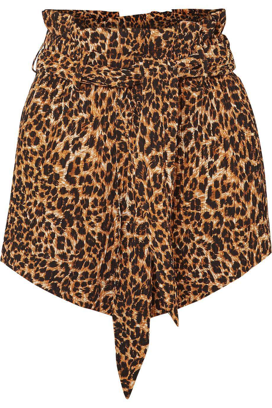 nanushka leopard skirt