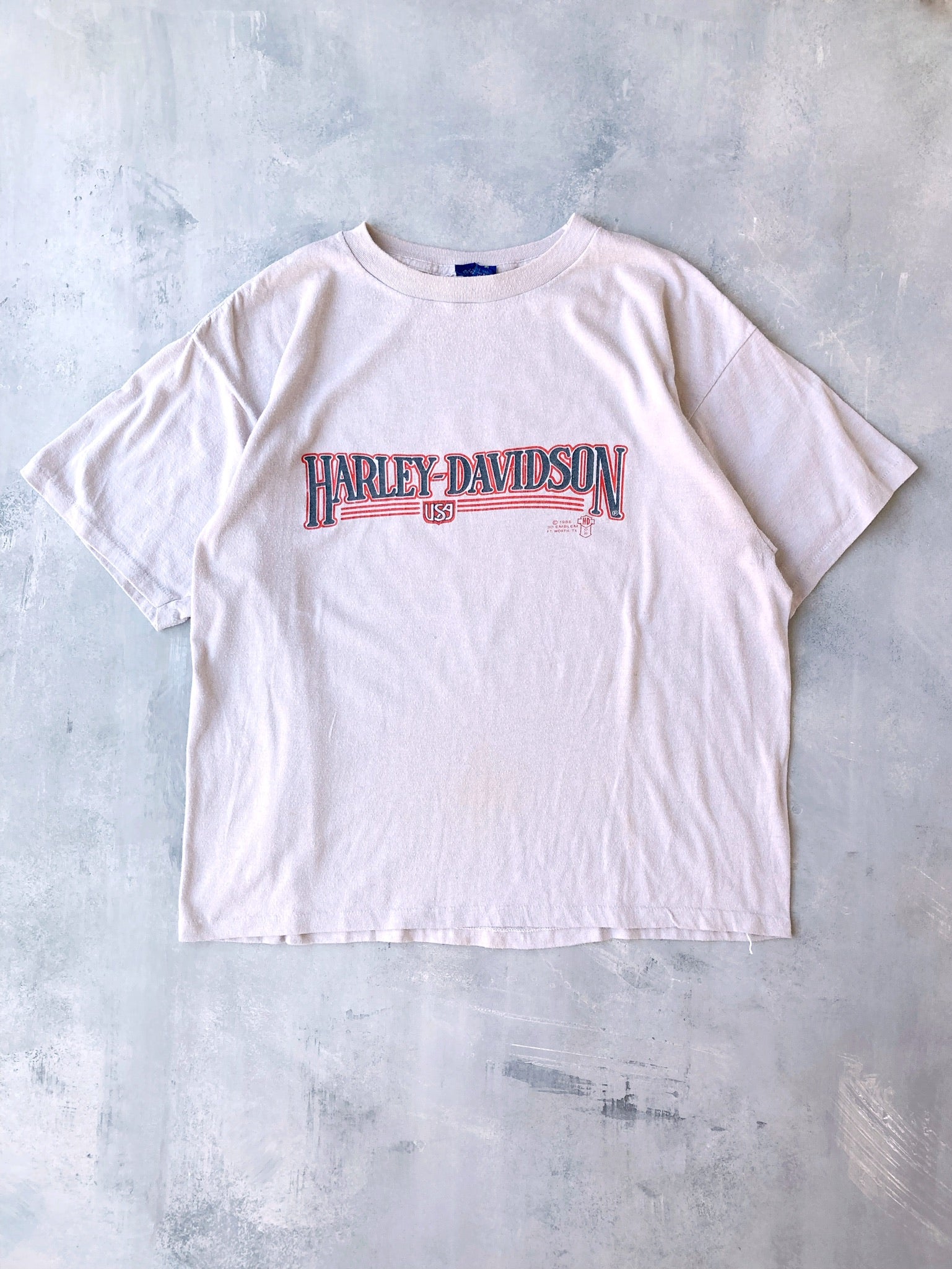 Harley-Davidson 3D Emblem T-Shirt 80's - Large – Lot 1 Vintage