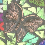 butterfly in mosaic