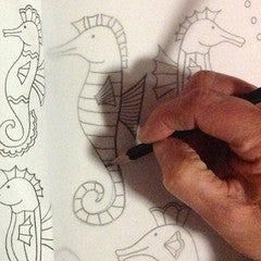 Trace your mosaic design with tracing paper