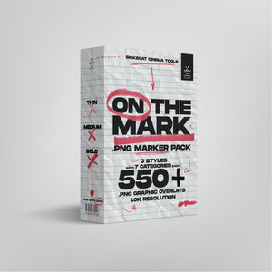 On The Mark PNG Marker Graphic Pack