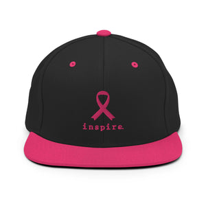 inspire Breast Cancer Ribbon Snapback Hat