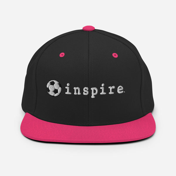 inspire Soccer Ball Snapback Hat