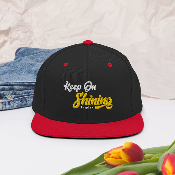 inspire Keep On Shining Snapback Hat