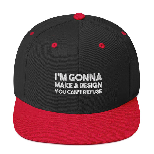 Mobster Design Snapback Hat