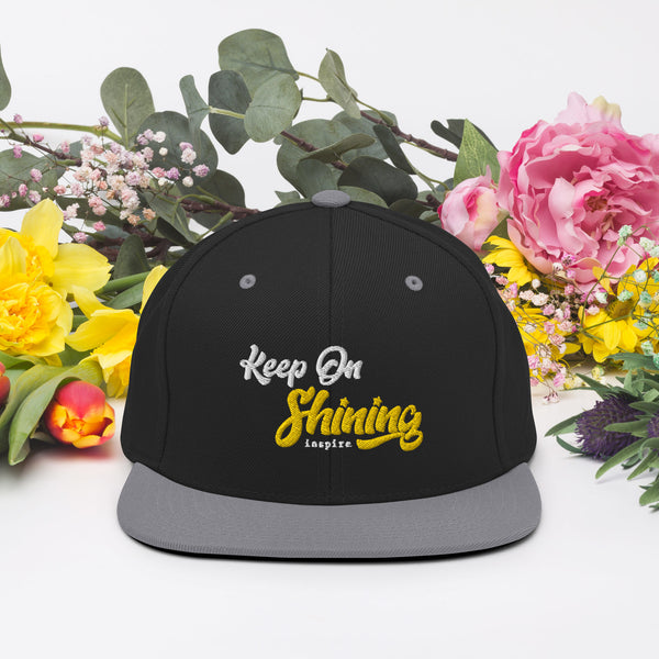 inspire Keep On Shining Snapback Hat