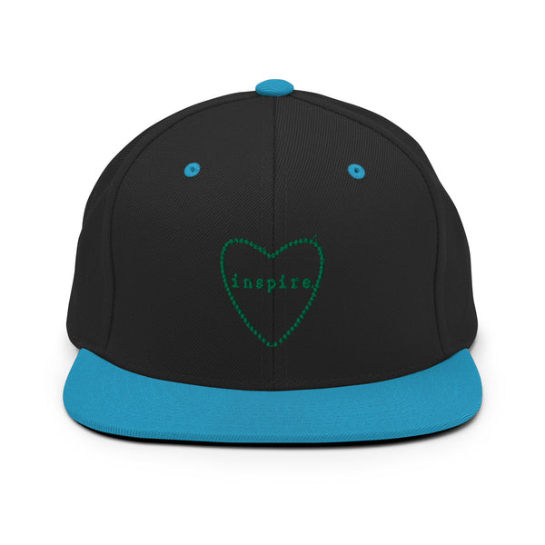 inspire Heart Outline Snapback Hat