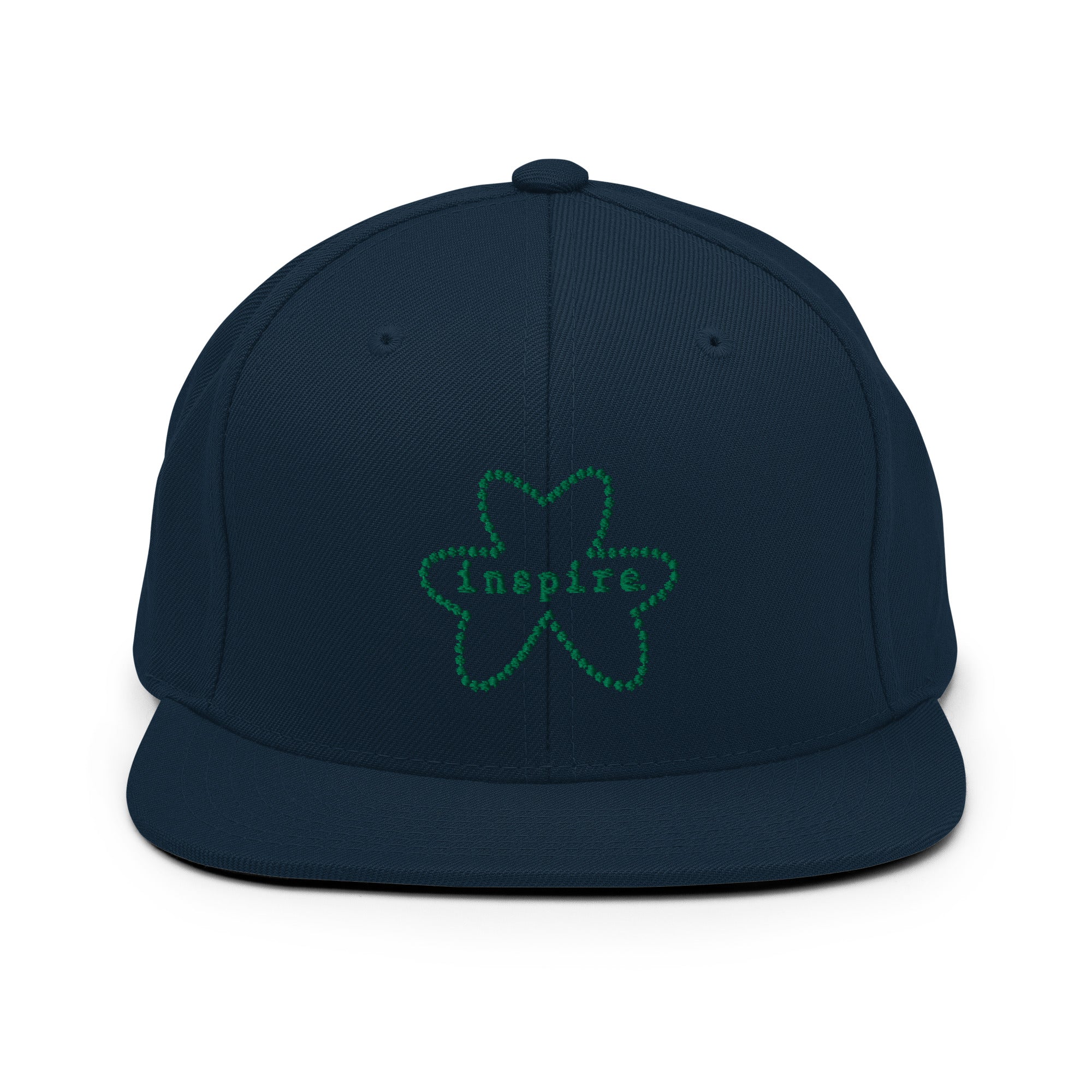 inspire Shamrock Outline Snapback Hat