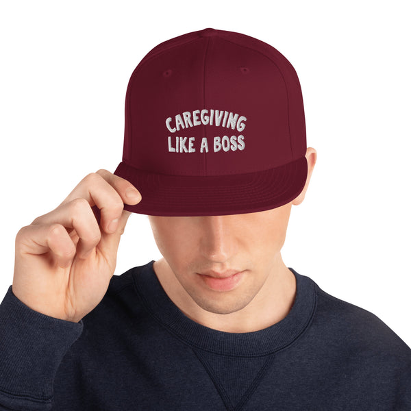 Caregiving Like A Boss Snapback Hat