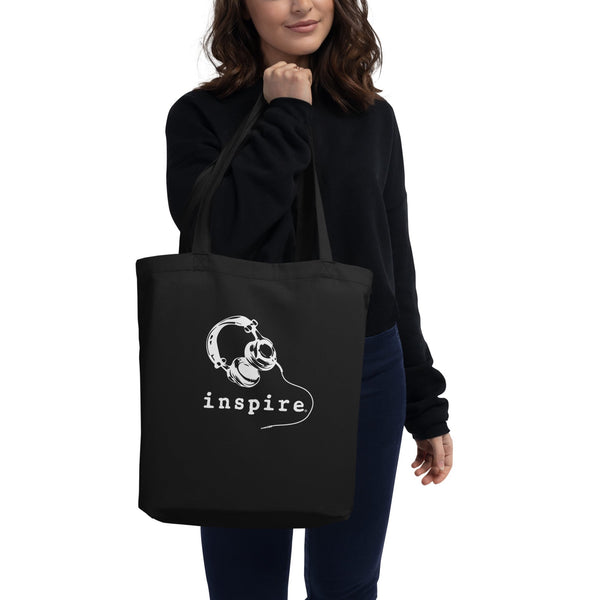 inspire Headphones Eco Tote Bag