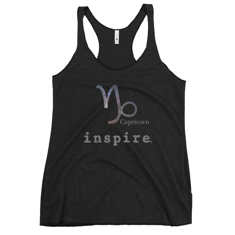 inspire Capricorn Zodiac Women's Racerback Tank