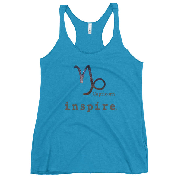 inspire Capricorn Zodiac Women's Racerback Tank