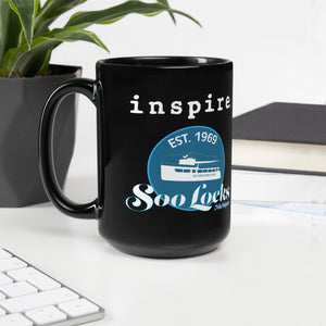 inspire Soo Locks Black Glossy Mug