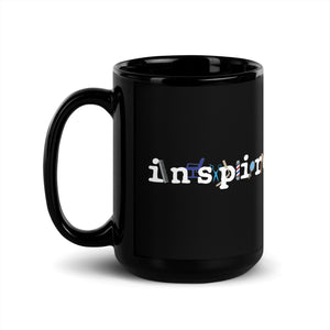 inspire Barber Black Glossy Mug