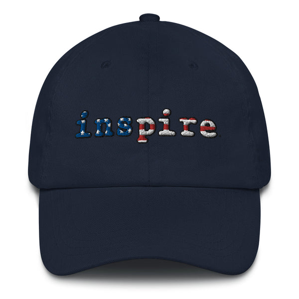 inspire Freedom Embroidered Classic Dad Cap in Assorted Colors