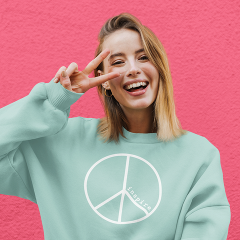 inspire Peace Crop Sweatshirt