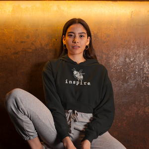 inspire Bee Crop Hoodie