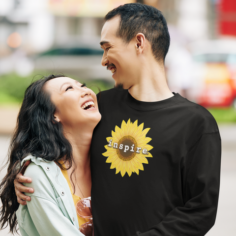 inspire Sunflower Unisex Long Sleeve Shirt