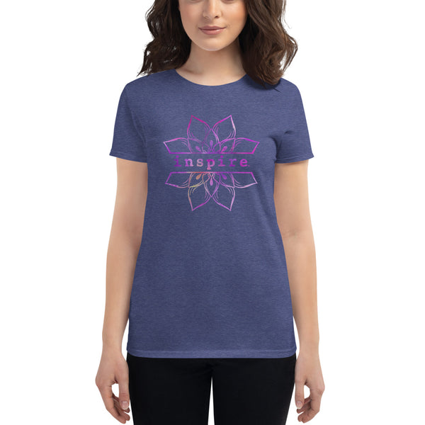 inspire Lotus Flower Women's Short Sleeve T-shirt