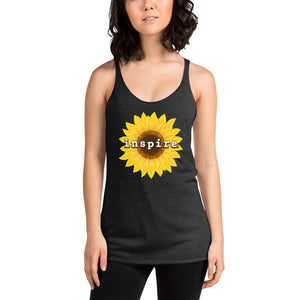 inspire Sunflower Women's Racerback Tank