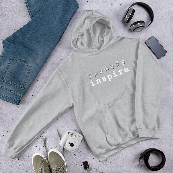 inspire ASL Sign Language Unisex Hoodie