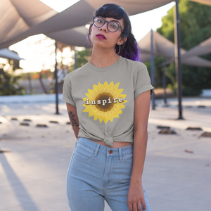 inspire Sunflower Women's Short Sleeve T-shirt