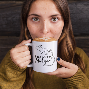 inspire Michigan White Mug