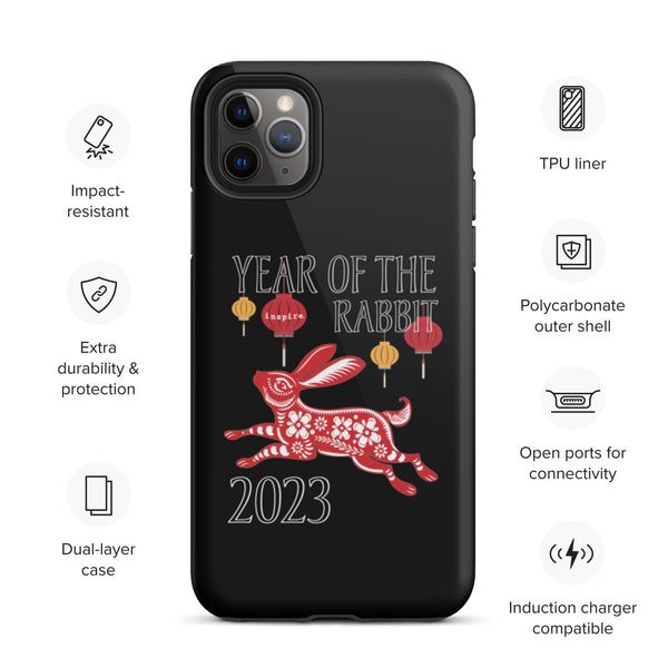 inspire Year of the Rabbit 2023 Tough iPhone case