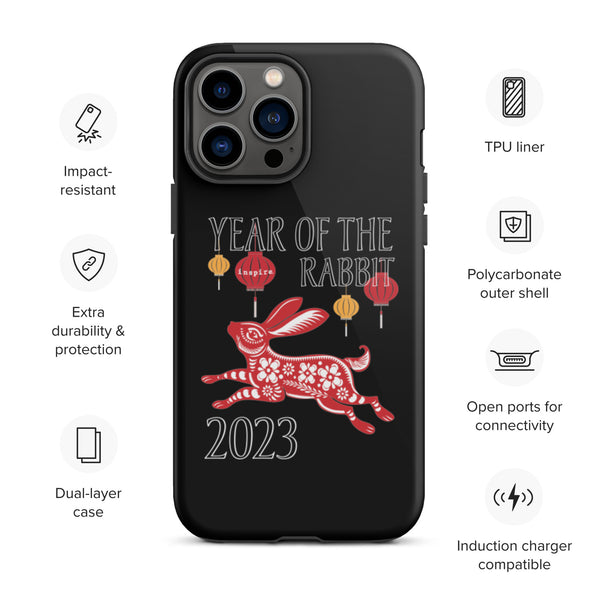 inspire Year of the Rabbit 2023 Tough iPhone case