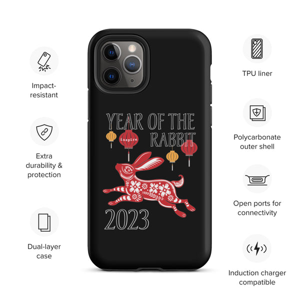 inspire Year of the Rabbit 2023 Tough iPhone case