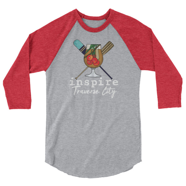 inspire Traverse City 3/4 sleeve raglan shirt