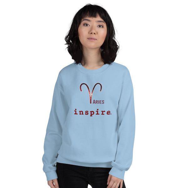 inspire Aries Zodiac Unisex Crewneck