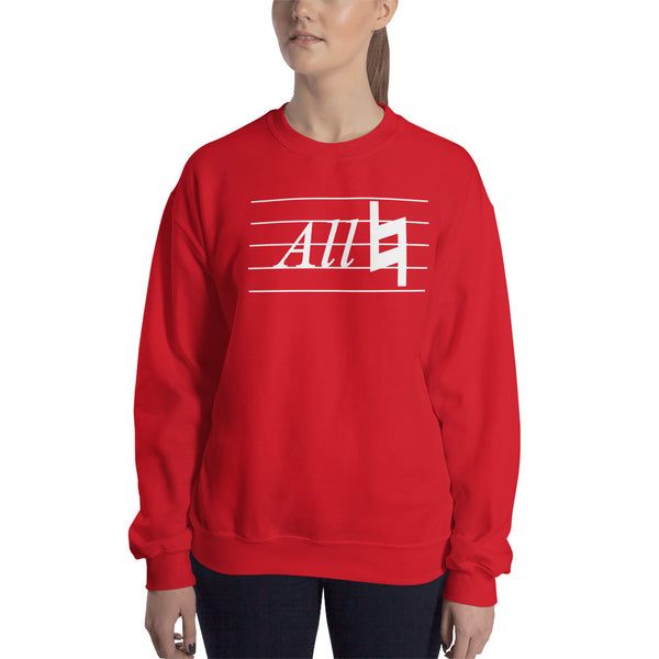 All Natural Musicians Composers White Unisex Crewneck