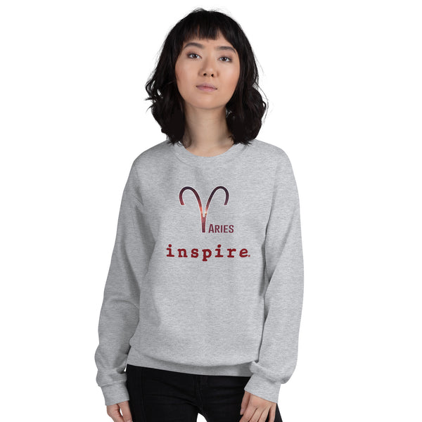 inspire Aries Zodiac Unisex Crewneck