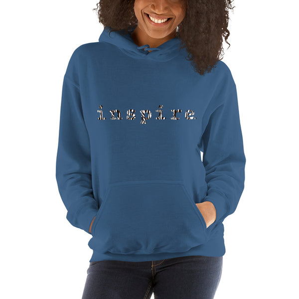 inspire Zebra Print Unisex Hoodie