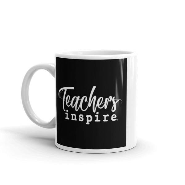 inspire Teachers White Glossy Mug