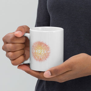 inspire Firework White glossy mug