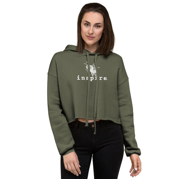 inspire Bee Crop Hoodie