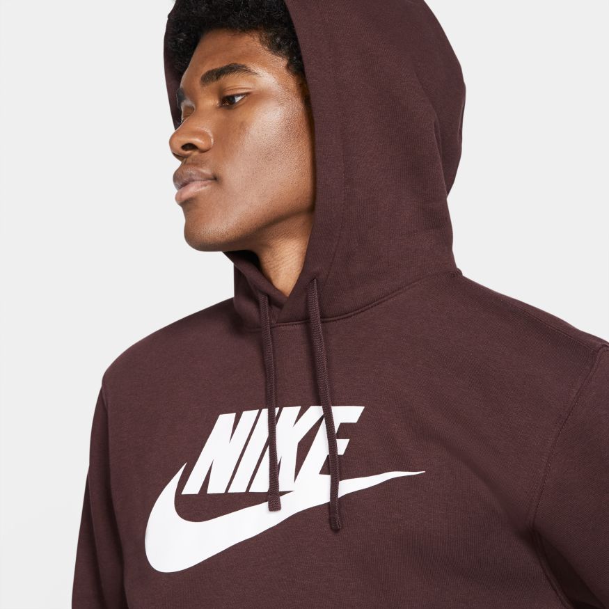 mahogany nike sweatshirt