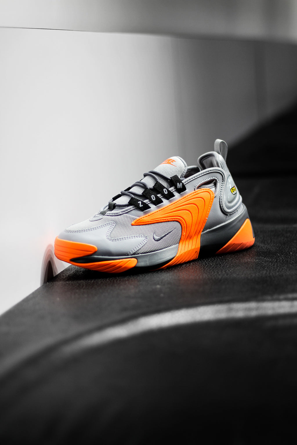 nike orange grey